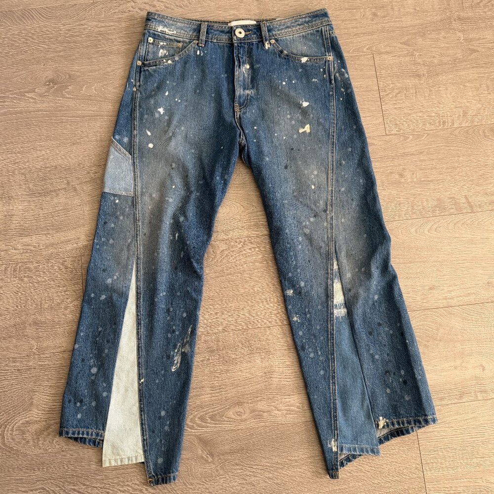 Lanvin Paris x Gallery Dept Art On Display Paint Splatter Jeans size 31
